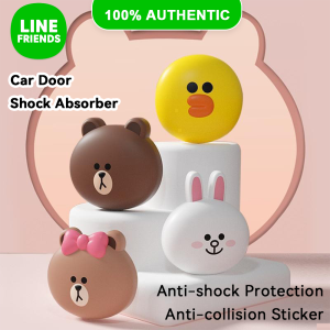 สติกเกอร์กันกระแทกประตูรถยนต์ Line Friends ของแท้ 100% แผ่นซิลิโคนกันกระแทกประตูรถยนต์ ป้องกันการกระแทก กันเสียง กันกระแทกเงียบ สติกเกอร์กันกระแทก ปะเก็น อุปกรณ์ตกแต่งรถยนต์อเนกประสงค์ LFB195