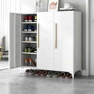 2026 Steel Ultra-thin Tipping Bucket Shoe Cabinet For Home Storage Into The Door