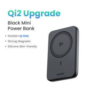 UGREEN Sạc pin dự phòng 10000mAh Power Bank Từ tính Qi2 15W +PD 20W USB Type C Portable Sạc nhanh Charger cho iPhone 16 15 14 Pro Max Samsung S24 Ultra Model:55135