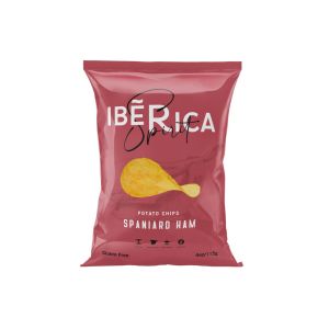 Camilan / Makanan Ringan / Snack Impor Spain Ibérica Iberica Spirit Potato Chips 115 Gr Varian Aged Cheese / Queso Curado Himalayan Salt Honey Mustard Meditteranian Herbs Spaniard Ham