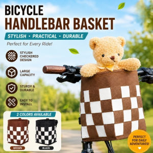 Universal Bike Basket Detachable Waterproof Front Hanging Bicycle Basket Foldable Cycle Accessories