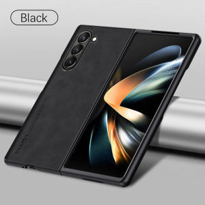 Phone Case for Samsung Galaxy Z Fold 7 5G ZFold7 Fold7 Fold6 2025 Luxury PU Leather Soft Frame Slim Radiating Shockproof Matte Cover