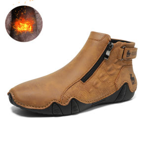 Hiro Mens Boots Big Size Mens Casual Shoes Men Martin Boots High Top Short Boots