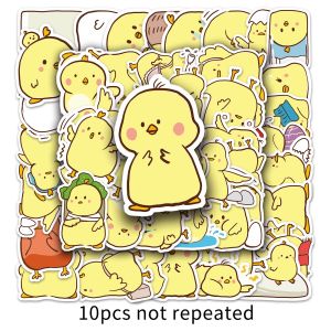 50pcs Chicken Cartoon Cute Graffiti Stickers Personalized Creative Stickers Desk Computer Waterproof Decorative Decals
