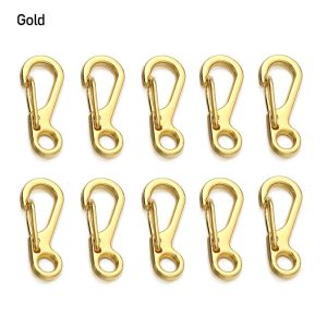 78YUANFF 10Pcs โลหะ อุปกรณ์เสริมสำหรับชิ้นส่วนกระเป๋า พวงกุญแจ DIY ตะขอเกี่ยวปลอกคอ สายรัดกระเป๋า ตะขอ เข็มกลัดกุ้งมังกร