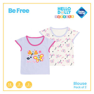 Hello Dolly Toddler 2pcs Blouse I Be Free I for Girls