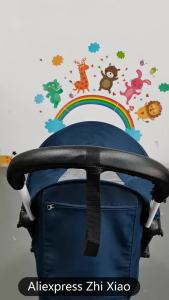 Baby Stroller Accessories leather Case Cover and Armrest Bumper Bar Handrail Handle for Babyzenes Yoyo Yoya Pram
