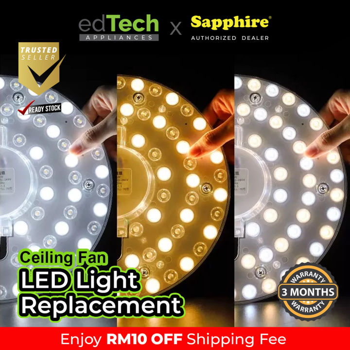 Sapphire Ceiling Fan LED Light / Driver Replacement Spare Part Light