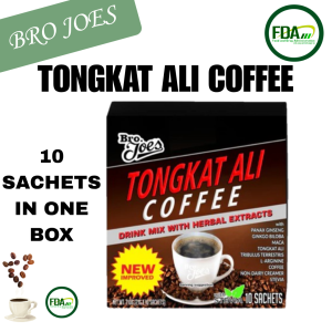 BUY 1 TAKE 1 TONGKAT ALI | Premium Herbal Coffee for Energy Stamina & Vitality | 10 Sachets per Box | Bro Joes