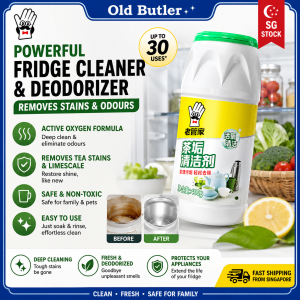 Old Butler Tea Stain Remover Powder 400g Active Oxygen Soak Cleaner No Scrub Remove Coffee Milk Fruit Wine Stain for Cup Thermos Kettle