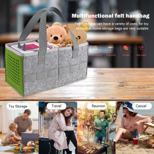 Felt Handbag - Baby Caddy Diaper Holder Foldable Felt Fabric Storage Containers