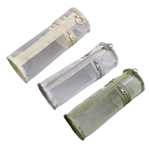 Japanese Styles Pencil Case Pencil Pouch Large Capacity Pen Case Pen Bag Mesh Pencil Bag Desk Organizers for Student
