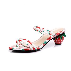 Ms.L cln parisian marikina 2 inches high sandals with heels for womens heels sale sandalas for wome Summer 2022 New Style Thick Heel㏇X0415