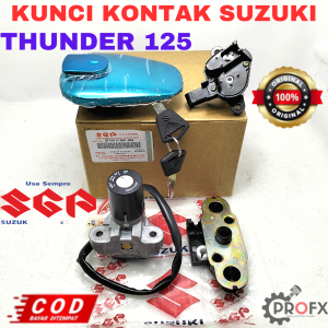 KUNCI KONTAK SET SUZUKI 45F THUNDER 125 KUALITAS ORIGINAL ASLI SGP KONCI GEMBOK MOTOR