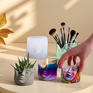 Reusable Silicone Woven basket Mold Silicone Texture Handmade Resin Art Crafting Mold for Decorative Planter Unique Gift Ideas