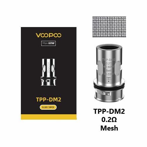Coil Vopoo TPP Coil Series Replacement Coil TPP dm1 dm2 015 02 koil drag s  pro drag x vinci vinciix koil drags dragx Mesh Coil 0.15Ohm 0.2Ohm Cocok  Untuk Voopoo Drag Dan