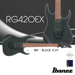 กีตาร์ไฟฟ้า Ibanez RG series รุ่น RG420EX - BKF Black Flat