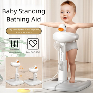 YUDESHUI Anti-Crush Baby Bath Racks PP Adjustable Height Baby Bath Tub  Cartoon Bath Support For Toddlers