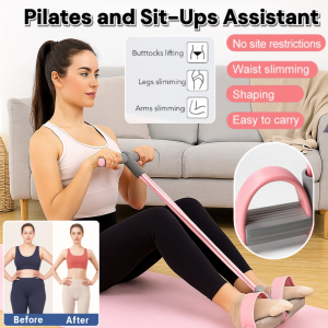 Home Pedal Stirrup Puller Pilates and Sit-Ups Assistant Yoga Resistance Band Elastic Pull Rope Abdominal Fitness Equipment 脚蹬拉力器
