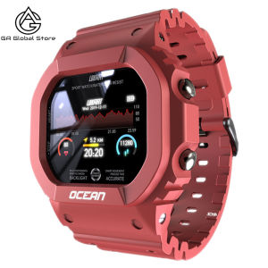 LOKMAT Ocean Smart Watch IP68 waterproof Men Fitness Tracker Blood Pressure Message Push Heart Rate Monitor Clock Smart watch Women For Android