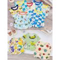 Baby Boy & GIRL  Clothes Sets baju baby comel Suits Summer Baby Toddler Sleeveless T-shirt Kids Shorts 7kg - 18kg. 