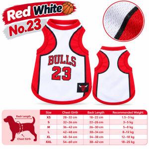 Dog Basketball Jersey Pet Sportswear Puppy Athletic Shirt Sleeveless Dog Costume