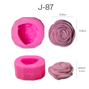 แม่พิมพ์ขนม กุหลาบ 3มิติ กุหลาบวาเลนไทน์ สวยทุกแบบ ทำวุ้น ทำขนมได้ J-87