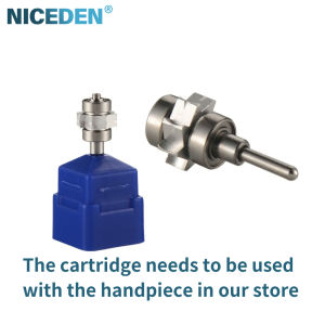 NICEDEN Dental High Speed Hand-piece Single Water Spray Dental Turbine Led E-generator Push Button Surgical Hand-piece for Dental Unit Cutting Tools