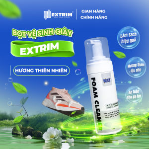Chai Bọt Vệ Sinh Giày Extrim Foam Cleaner - Công Nghệ Độc Quyền - Giày Sạch Nhanh - Giá Siêu Mềm