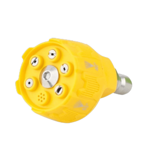 WENSH 1/4Inch Connector Pressure Washer Nozzle 6in1 Design 0 15 25 40 Degree Quick Connect Nozzle 14 Inch Design Rotation Watering Washer Spray Nozzle Garden Cleaning