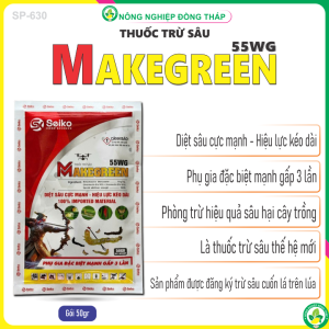 Thuốc Trừ Sâu MAKEGREEN 55WG – Diệt Sâu Cực Mạnh Hiệu Lực Kéo Dài (Gói 50gr)