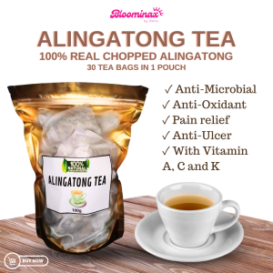 Bloominax by Gena - ALINGATONG TEA 30 bags Anti-inflammatory properties Digestive aid Respiratory support reduce inflammation joint health Joint discomfort Bone health Strengthen bones Antioxidant properties Wound healing Overall well being