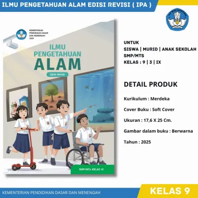 Buku Paket Siswa Kelas 9 Pelajaran Ilmu Pengetahuan Alam IPA Edisi Revisi Kurikulum Merdeka Kemendikbud
