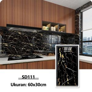 Wallpaper Dinding Vinyl Motif Marmer 30 x 60 cm Lantai Vinyl Marbel Granit Stiker Cocok untuk Kamar Mandi Dan Lemari