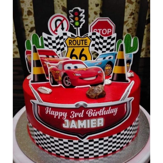 Cars theme cake, Cars birthday cake, Race car birthday party-sgquangbinhtourist.com.vn