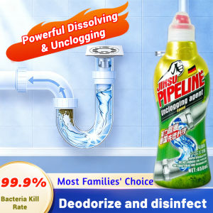 99.9% Pipe dissolution Rate ! ANKYO Drain cleaner clog remover Sink clog remover Dissolves 1000 types of clogs Drainage clog remover Toilet bowl clogged remover