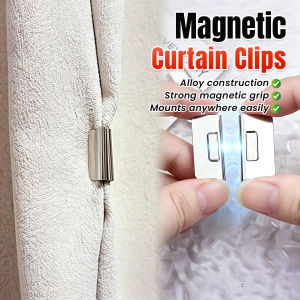 Talao Magnetic Curtain Clips Nail-Free No-Sew Closure Clamps Anti Light Leakage Curtain Accessories 1Pair