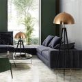 Postmodern Mushroom Head Floor Lamp Designer Metal Electroplating Home Decco Standing Lamps For Living Room Bedroom Bedside Lamp. 