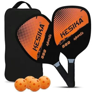 Competition-Grade Pickleball Kit with 2 Pro Paddles - Singapore Local Warehouse Fast Track Shipping    Ultra-Light Fiberglass Build + 4 Championship Balls Bundle