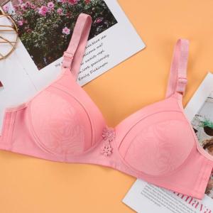 DACHAO Womens non-wired bra lace push-up bra Thin bra underwear women plus size 36-42 BC cup