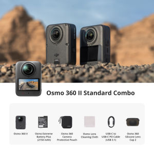 【New Arrival】DJI Osmo 360 II 8K 360° Camera | 1-Inch 8K/60fps HDR 360° Imaging AI SuperNight 2.0 105GB Built-in Storage