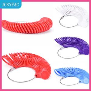 JCSYFAC  Đo ngón tay sizer vòng đo tất cả các kích cỡ uk A-Z chúng tôi kích thước 0-13 nhựa đóng dấu