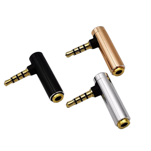 Metal Housing 3.5mm Sound Adapter with 4 Poles Support Connectors for Stereo Sound and Microphones Functionality