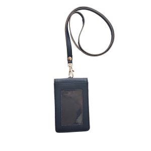 Flashee ID Card Harper - Name Tag Mika Kulit 2 Sisi Premium Lanyard