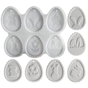 เครื่องมือทำแม่พิมพ์สำหรับอุปกรณ์งานประดิษฐ์พวงกุญแจทำมือแม่พิมพ์สำหรับตกแต่งเทศกาลอีสเตอร์แม่พิมพ์จี้ซิลิโคนกันความร้อน