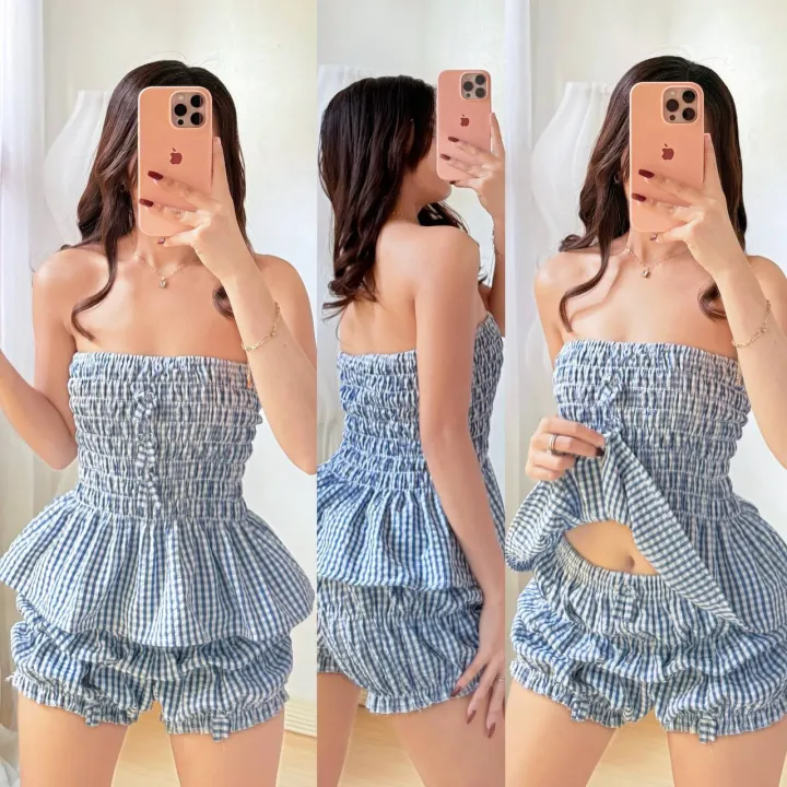 ERICA%20SMOCKING%20TUBE%20TOP%20&%20SHORT%20TERNO%20COORDS%20%7C%7C%20FASHION%20TRENDY%20OOTD%20-%20Image%205