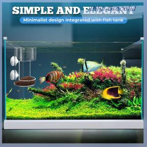 Ditur Fish Feeder For Aquarium 2025 New Fish Tank Dish Tray With Suction Cup Acrylic Fish Feeding Tube Fish Food Holder