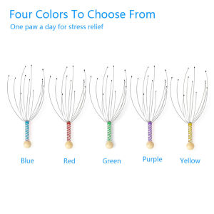 DECINIEE 1 Pcs Head Scalp Neck Equipment Stress Release Relax Massage Body Massager Head Massage Tools Random Color