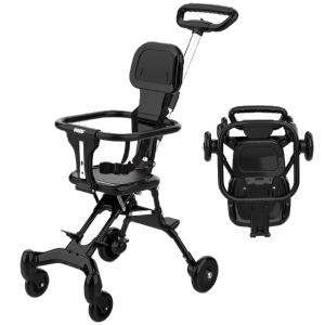 [FREESHIP]Xe đẩy gấp gọn du lịch cho bé Babyhope đảo chiềubánh xe êm ái