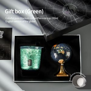 Bincoo Titanium Cốc giữ nhiệt cà phê Bộ Quà Tặng cách nhiệt nhiệt cup mini du lịch ngoài trời cho ngày lễ & ngày sinh nhật món quà tốt nhất